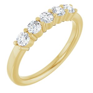 Eternity And Anniversary Bands | Five-Stone Anniversary Band